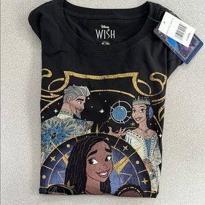 Disney Wish Black Graphic Tee